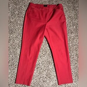 Women's White House Black Market Bold Red Chinos size 8